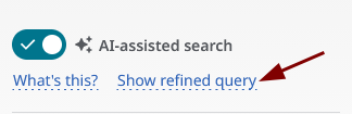 Show refined query control and Boolean query preview in EBSCO