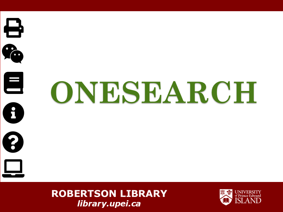 OneSearch Title Slide